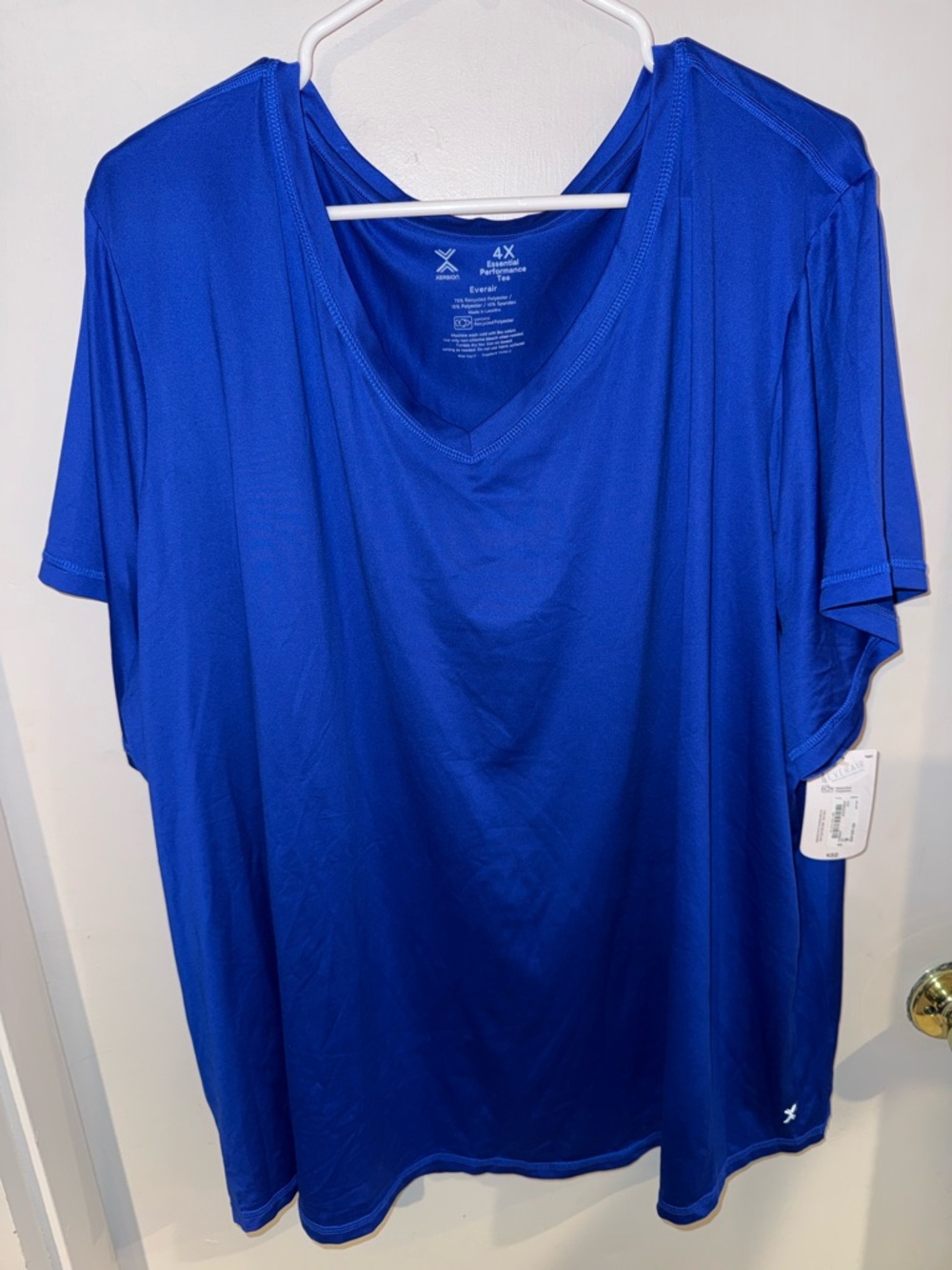 Xersion Royal Blue V-Neck Performance Tee
